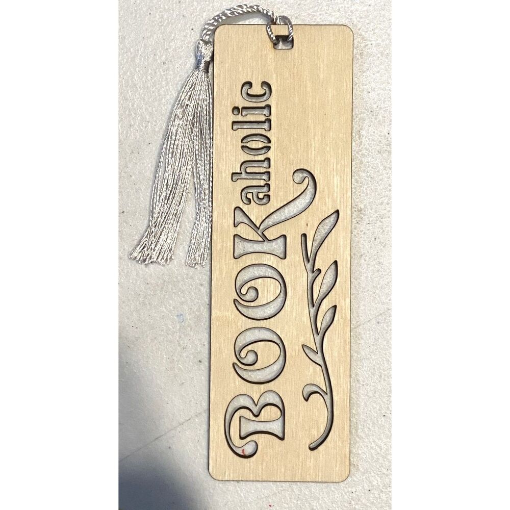 Wood Bookmark - Bookaholic - B044